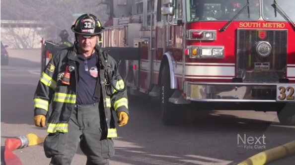 Procession honoring longest serving member of South Metro fire | 9news.com
